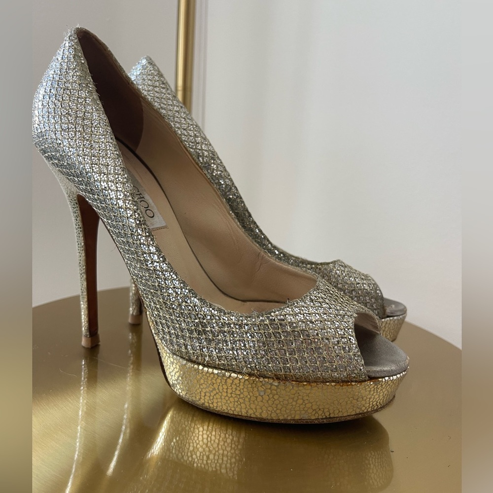 Jimmy Choo Open Toe Stiletto
